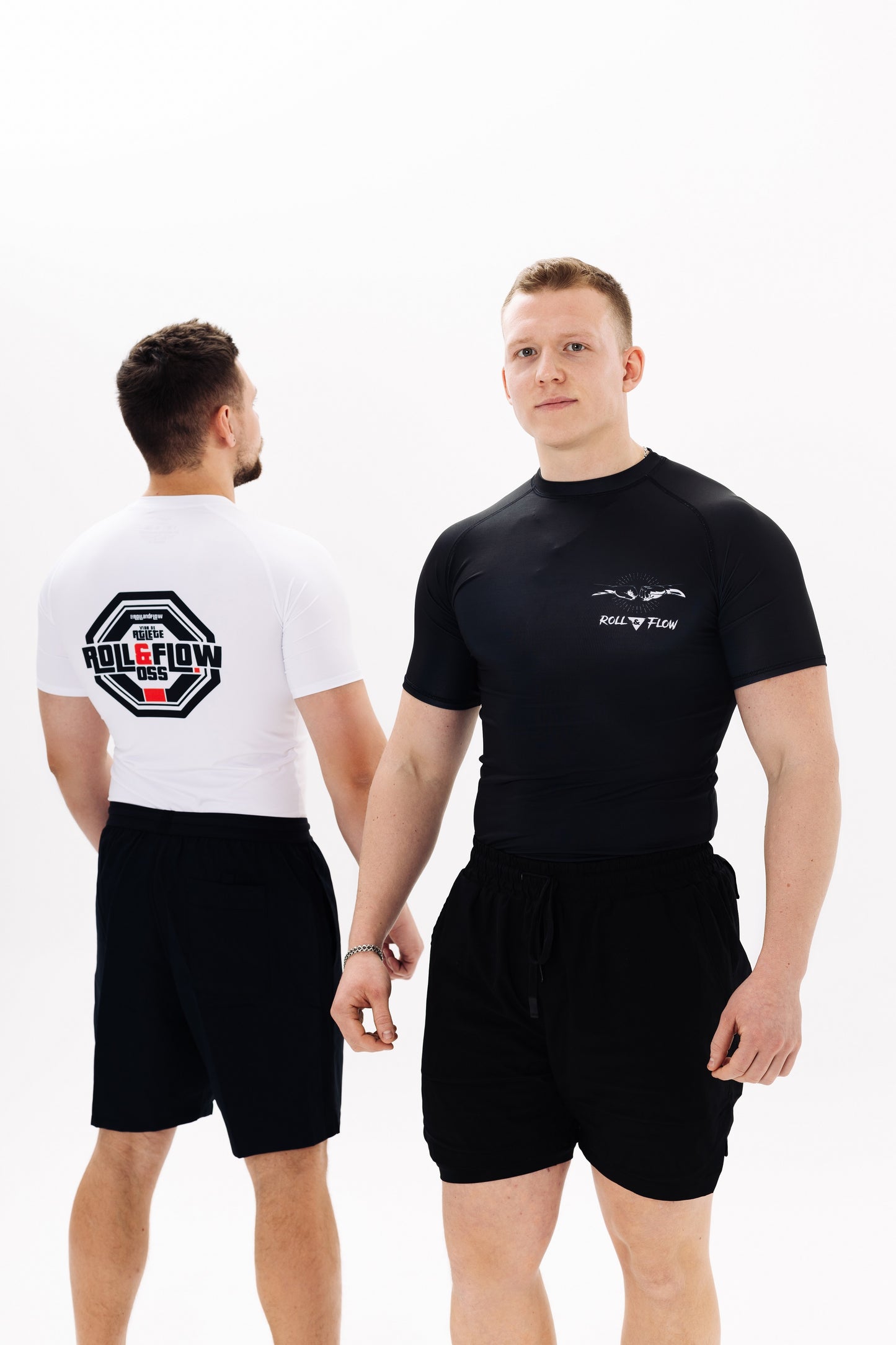 Rashguard Roll & Flow "White Flow" – Perfect for MMA, BJJ, and Grappling