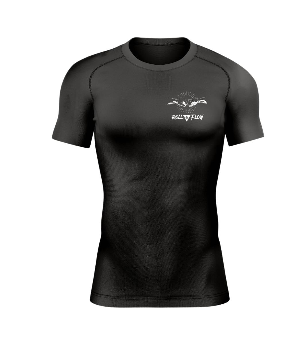 Rashguard Roll & Flow "Black Flow" – Perfect for MMA, BJJ, and Grappling