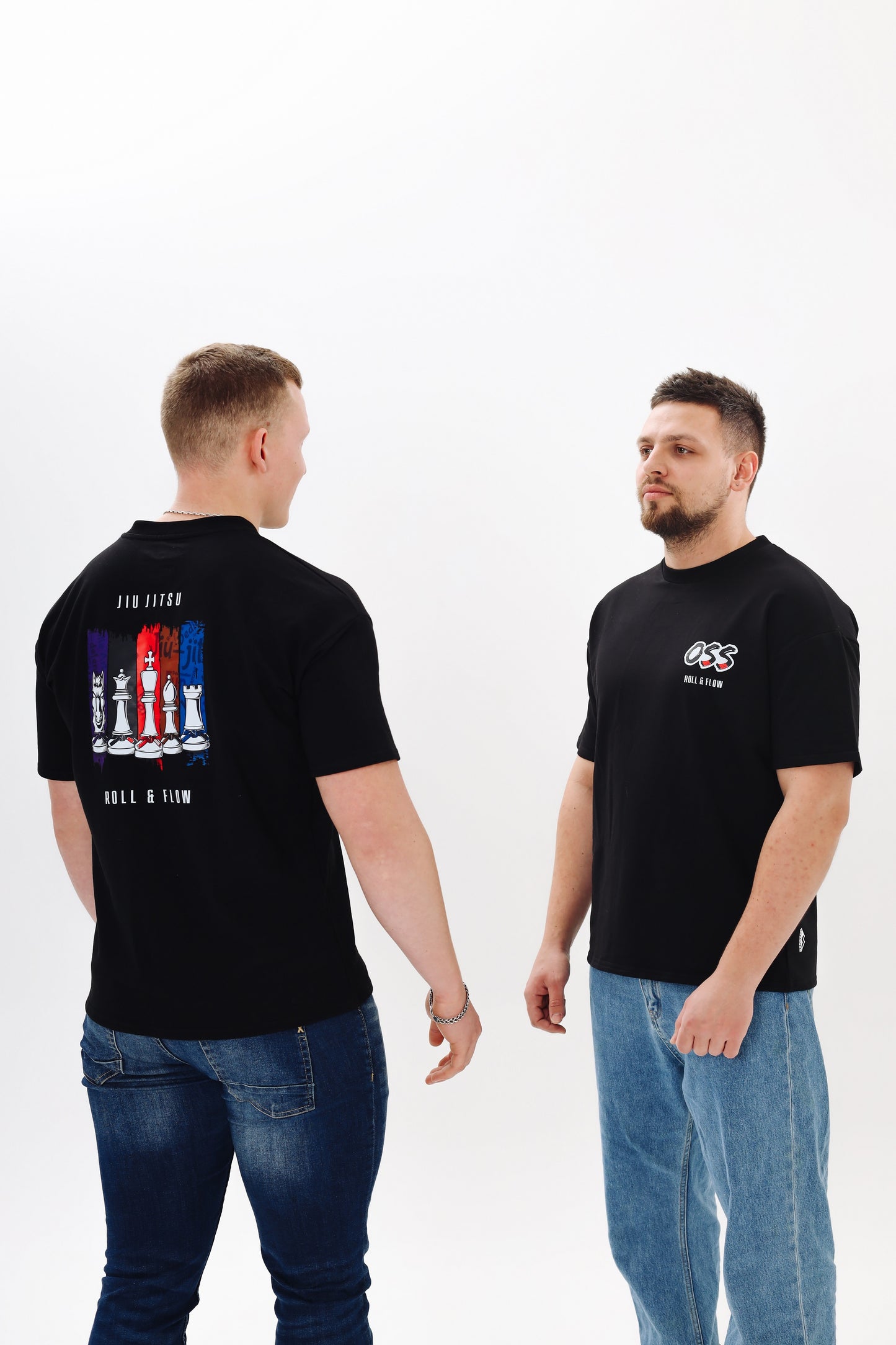 "OSS Oversized T-Shirt by Roll & Flow – Bold Style Meets Martial Arts Spirit"