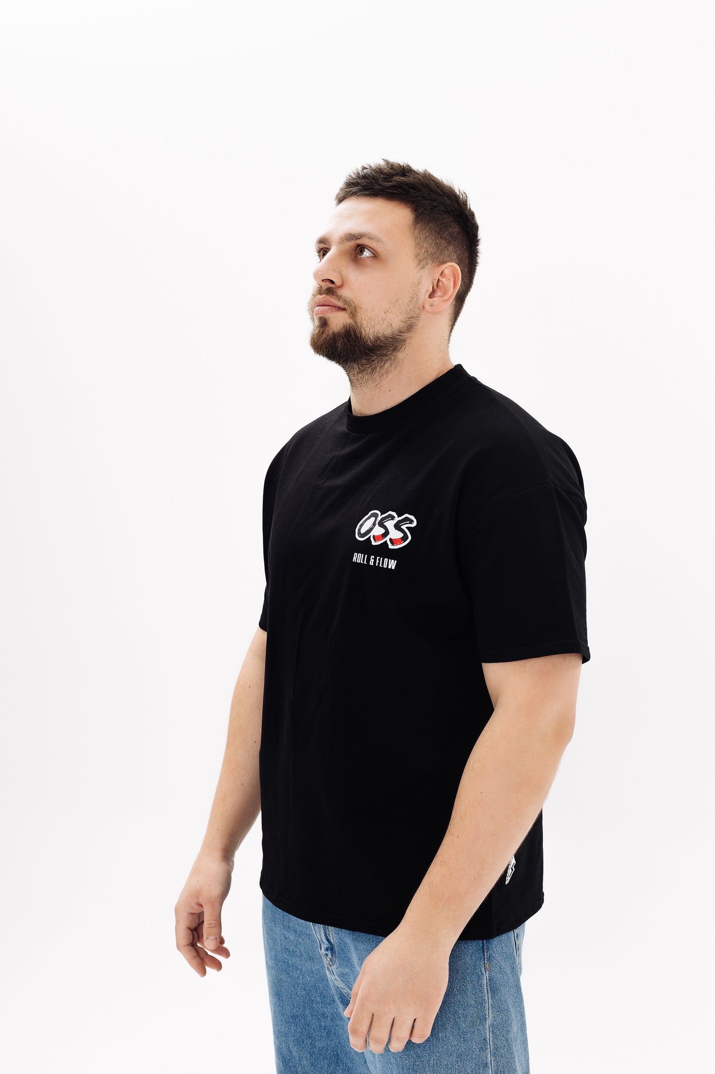 "OSS Oversized T-Shirt by Roll & Flow – Bold Style Meets Martial Arts Spirit"