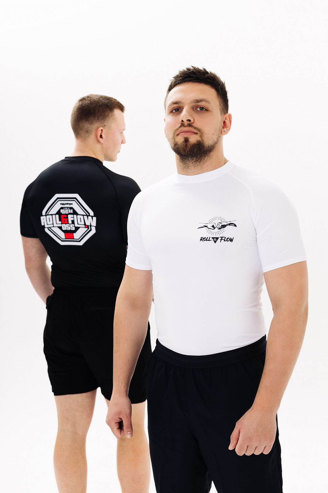 Rashguard Roll & Flow "White Flow" – Perfect for MMA, BJJ, and Grappling