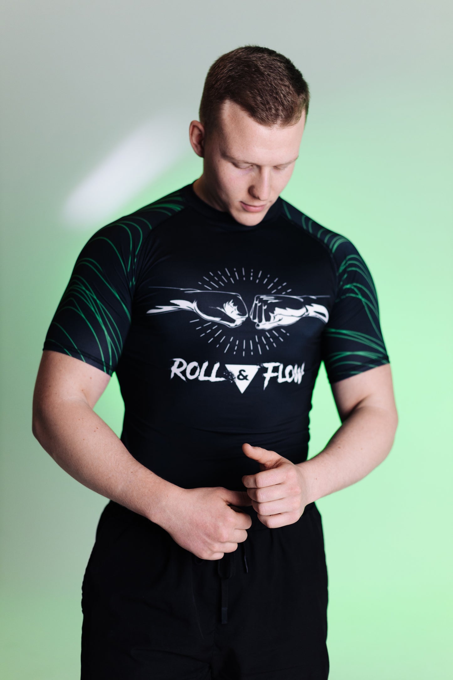 "Crocodile Fury"  Rashguard   Roll &Flow-  Perfect for BJJ,Grappling and MMA