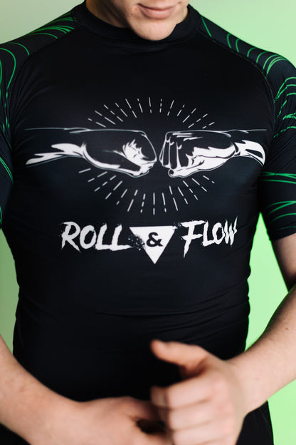 "Crocodile Fury"  Rashguard   Roll &Flow-  Perfect for BJJ,Grappling and MMA