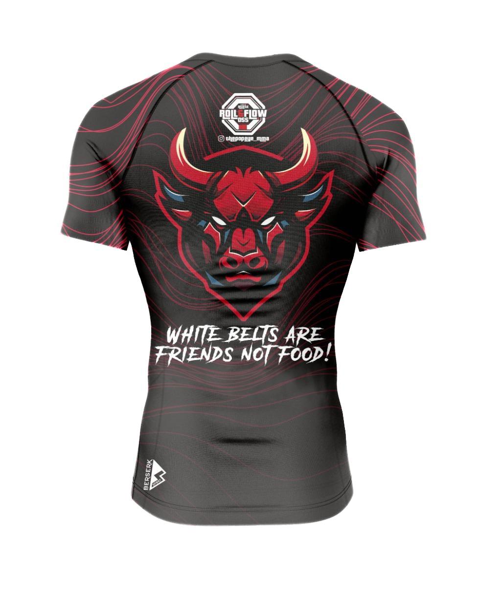 "Bull Charge" Rashguard Roll &Flow-Perfect for BJJ,Grappling and MMA