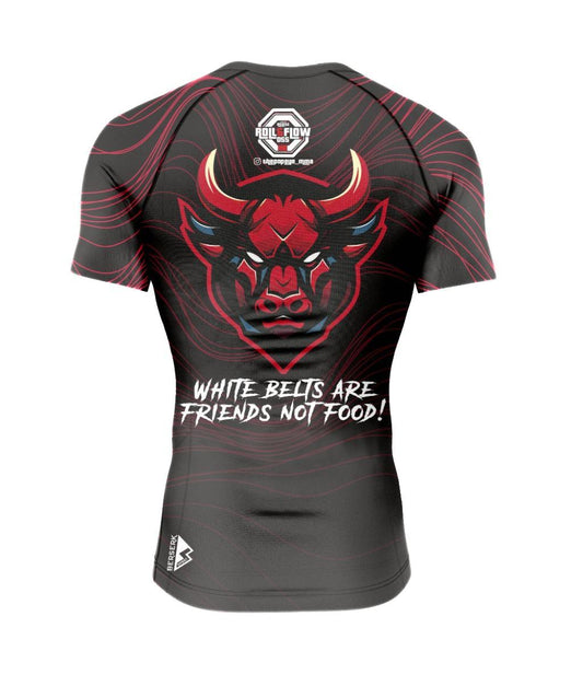 "Bull Charge" Rashguard Roll &Flow-Perfect for BJJ,Grappling and MMA