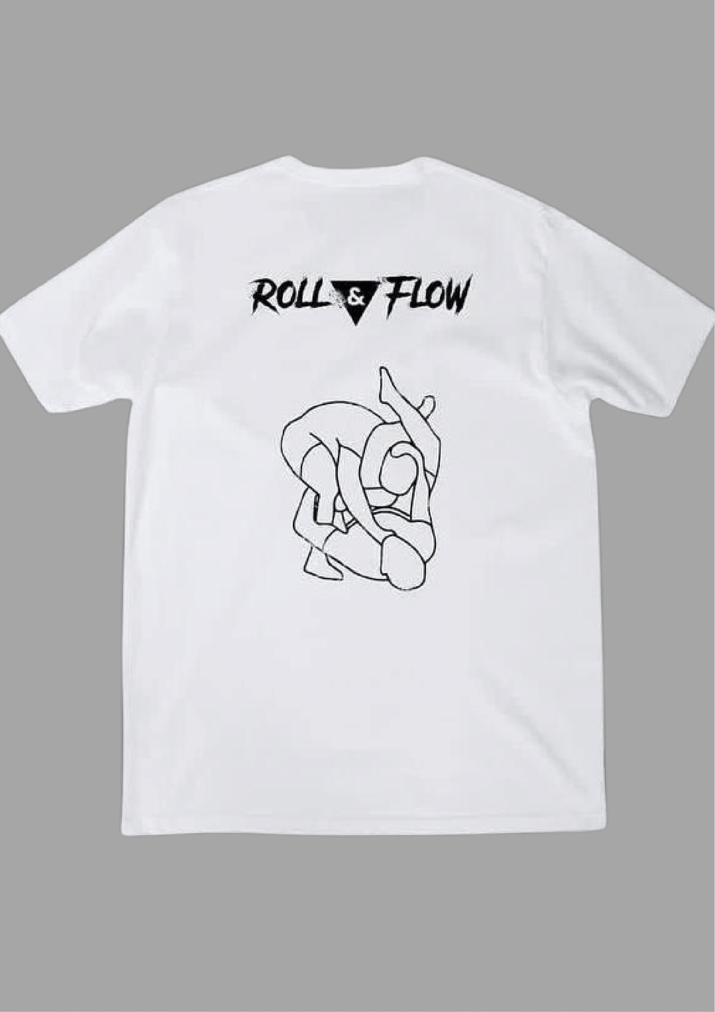“Roll & Flow Oversized Triangle Choke Tee – Jiu-Jitsu Style”