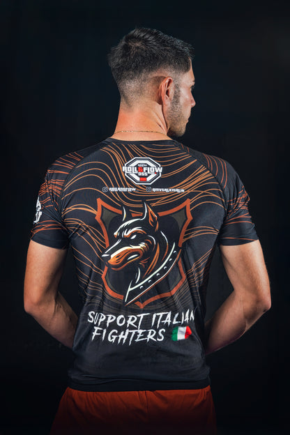 "SNOOP DOG Might" Rashguard by Roll & Flow – Perfect for BJJ, Grappling, and MMA