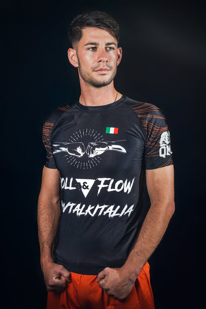 "SNOOP DOG Might" Rashguard by Roll & Flow – Perfect for BJJ, Grappling, and MMA