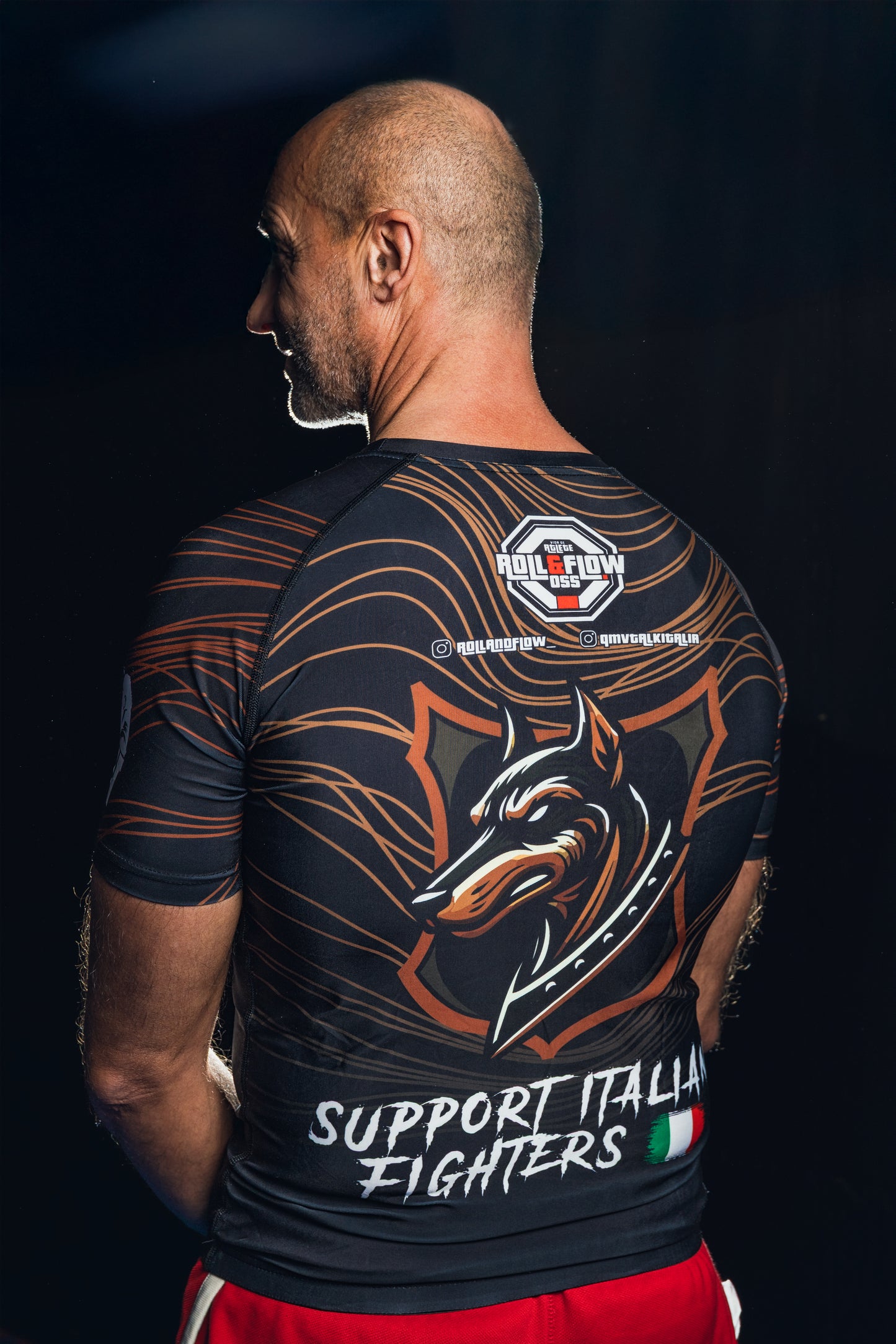 "SNOOP DOG Might" Rashguard by Roll & Flow – Perfect for BJJ, Grappling, and MMA