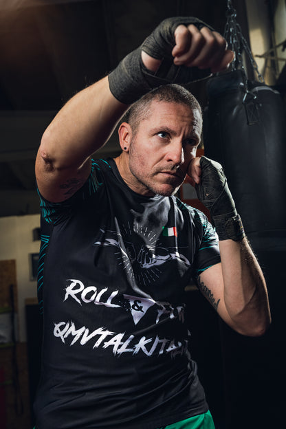 "OCTOPUS Might" Rashguard by Roll & Flow – Perfect for BJJ, Grappling, and MMA