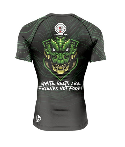 "Crocodile Fury"  Rashguard   Roll &Flow-  Perfect for BJJ,Grappling and MMA