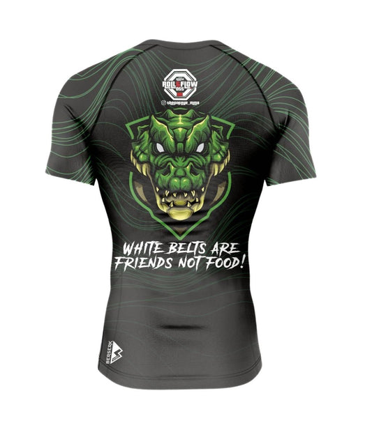 "Crocodile Fury"  Rashguard   Roll &Flow-  Perfect for BJJ,Grappling and MMA