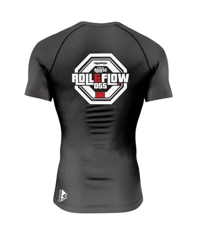 Rashguard Roll & Flow "Black Flow" – Perfect for MMA, BJJ, and Grappling