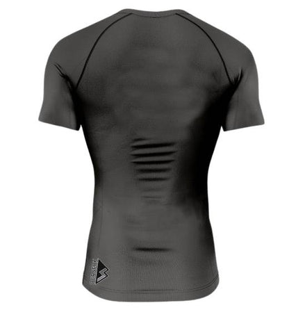 Roll&Flow "Gold Dynamic" Rash Guard-Perfect for BJJ, Grappling, and MMA